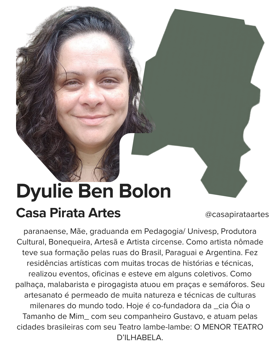Dyulie Ben Bolon · Casa Pirata Artes · Bem-estar ancestral